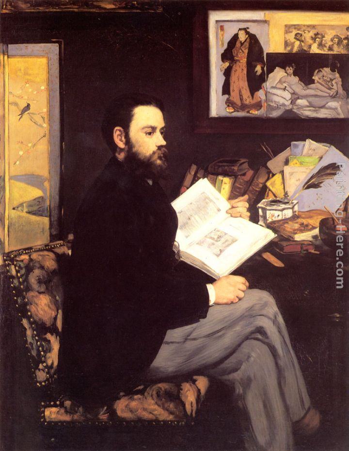 Eduard Manet Portrait of Emile Zola